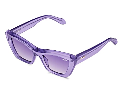 Quay On the Radio Purple Cat Eye Frame / Smoke Lenses  display picture 2