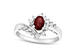 0.70ctw Ruby and Diamond Ring in 14k White Gold