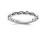14K White Gold Stackable Expressions Diamond Twist Ring 0.04ctw