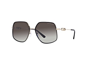 Michael Kors Women's Empire 59mm Light Gold Black Sunglasses
