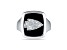 NFL True Fans Kansas City Chiefs Men's Onyx and 0.05ctw Diamond Sterling Silver Ring
