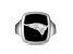NFL True Fans New England Patriots Men's Onyx and 0.05ctw Diamond Sterling Silver Ring