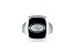 NFL True Fans San Francisco 49ers Men's Onyx and 0.05ctw Diamond Sterling Silver Ring