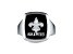 NFL True Fans New Orleans Saints Men's Onyx and 0.05ctw Diamond Sterling Silver Ring
