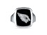 NFL True Fans Arizona Cardinals Men's Onyx and 0.05ctw Diamond Sterling Silver Ring