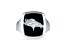 NFL True Fans Denver Broncos Men's Onyx and 0.05ctw Diamond Sterling Silver Ring
