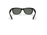 Ray-Ban New Wayfarer Classic Black/Green Polarized 52mm Sunglasses RB2132 901/58