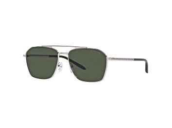 Picture of Michael Kors Men's Fashion 56mm Shiny Silver Sunglasses | MK1124-115382