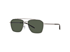Michael Kors Men's Fashion 56mm Shiny Silver Sunglasses | MK1124-115382