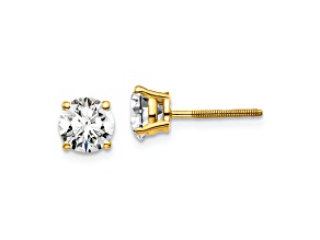 14K Yellow Gold Lab Grown Diamond 1 1/2ct. VS/SI GH+, Screw Back Earrings