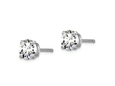 Rhodium Over 14K Gold Lab Grown Diamond 1ct. VS/SI GH+, 4-Prong Earrings