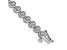 14K White Gold Lab Grown Diamond VS/SI GH, Circle Link Bracelet