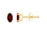 5x3mm Oval Garnet 14k Yellow Gold Stud Earrings