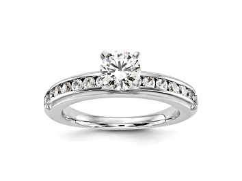 Picture of Rhodium Over 14K White Gold Lab Grown Diamond SI1/SI2, G H I, Engagement Ring