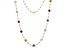 Multi-Gem 14k Yellow Gold 18" Necklace 22.74ctw