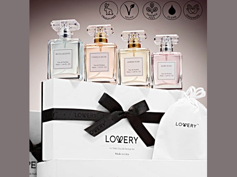Lovery Perfume Set for Women - 4pc Floral Eau de Parfum Sampler