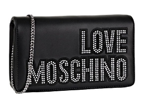 Moschino "Love Moschino" Black Handbag with Rhinestone Detail
