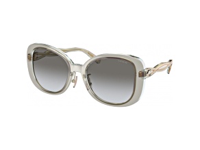 Coach Women's 53mm Transparent Grey Sunglasses