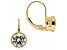 White Cubic Zirconia 14k Yellow Gold Earrings With Velvet Gift Box 2.00ctw