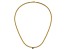 14K Yellow Gold Sapphire Curb 18 inch Necklace