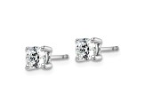 14K White Gold Lab Grown Diamond 3/4ctw VS/SI GH 4 Prong Earrings