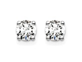 14K White Gold Lab Grown Diamond 3/4ctw VS/SI GH 4 Prong Earrings