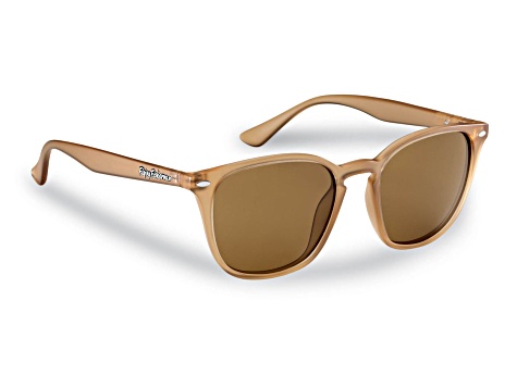 Flying Fisherman Muriel Polarized Sunglasses Crystal Sand Frame/Amber Lens