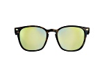 Flying Fisherman Muriel Polarized Sunglasses Tortoise Black Frame/Amber Gold Mirror Lens
