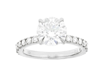 Picture of White Lab-Grown Diamond IGI Certified 14k White Gold Ring 3.00ctw
