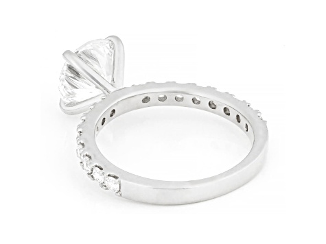 White Lab-Grown Diamond IGI Certified 14k White Gold Ring 3.00ctw