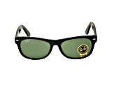 Ray-Ban New Wayfarer Classic Gloss Black / Green 58 mm Sunglasses RB2132 901 58