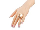 Calvin Klein "Undulate" Rose Gold Tone Stainless Steel Ring