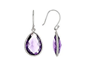 Pear Shaped Gemstone Sterling Silver Earrings