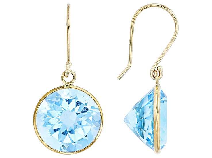 Jtv blue deals topaz earrings