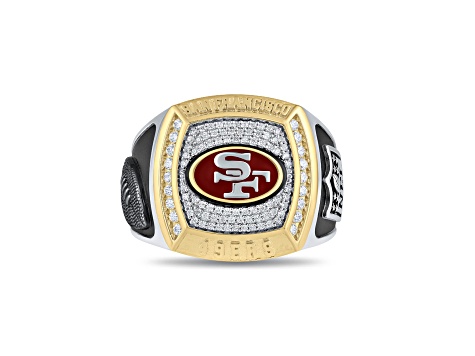 NFL True Fans San Francisco 49ers Ring 0.50ctw Diamonds, Sterling