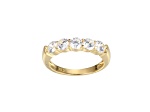 White Cubic Zirconia 18k Yellow Gold Over Sterling Silver Ring 2.03ctw