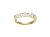 White Cubic Zirconia 18k Yellow Gold Over Sterling Silver Ring 2.03ctw