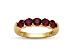 Lab Created Ruby 18k Yellow Gold Over Sterling Silver Ring 1.30ctw