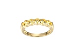 Yellow Cubic Zirconia 18k Yellow Gold Over Sterling Silver Ring 2.00ctw