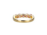 Pink Cubic Zirconia 18k Yellow Gold Over Sterling Silver Ring 2.16ctw