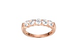 White Cubic Zirconia 18k Rose Gold Over Sterling Silver Ring 2.03ctw