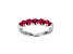 Lab Created Ruby Platinum Over Sterling Silver Ring 1.30ctw