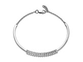 14K White Gold Lab Grown Diamond VS/SI GH, Bangle Bracelet