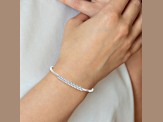 14K White Gold Lab Grown Diamond VS/SI GH, Bangle Bracelet