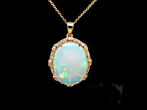 Jtv on sale opal necklaces