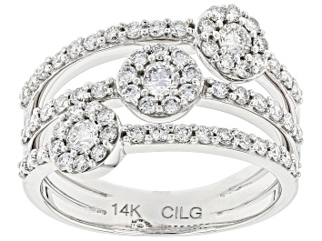Picture of White Lab-Grown Diamond 14kt White Gold Ring 1.00ctw