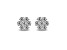 1.00ctw Lab Grown Diamond Cluster Earrings in 14k White Gold