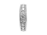 Judith Ripka 4.33ctw Bella Luce Diamond Simulant Rhodium Over Sterling Silver Infinity Band Ring