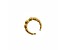 Gold Tone Acrylic Bamboo Cuff Ring