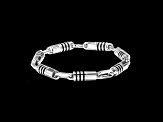 Star Wars™ Fine Jewelry A Jedi's™ Mark Rhodium Over Sterling Silver Mens Bracelet